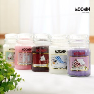 MOOMIN 무민캔들 라지자 향초 양초, 1개, L_체리크러쉬