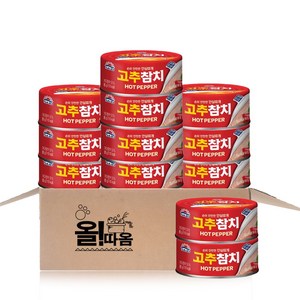 올따옴 사조 고추참치 안심따개 85g 기획세트, 12개