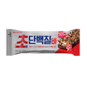 롯데웰푸드 초단백질바, 40g, 12개