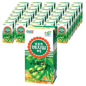 베지밀 달콤한 비 두유, 190ml, 64개