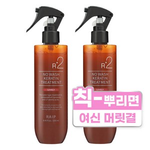 라입 R2 노워시 트리트먼트 러블리, 250ml, 4개