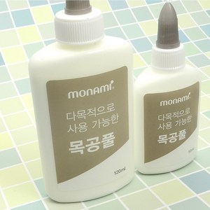 가죽공예 - 모나미 다용도 목공풀 50ml 120ml 나무 종이 천 가죽 등 사용, 1개