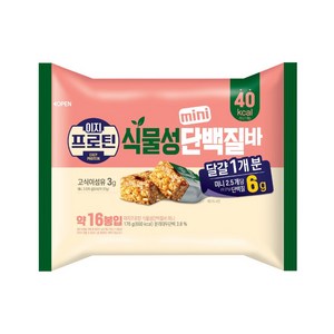 이지프로틴 40kcal 미니단백질바, 1개, 176g