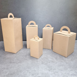 소담포장 크라프트 답례품포장 손잡이 보틀상자 5size [25매], 2호 7x7x15.5, 25개