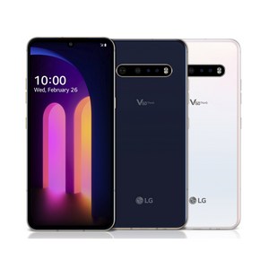 LG V60 ThinQ 듀얼 스크린 LGV60 전체 화면 휴대폰, 128GB, 화이트