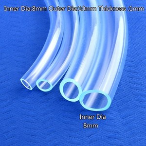 물펌프용 PVC 호스 튜브 파이프 1M 4-25mm 관개 분수 정원 수족관 유연한 산소, 1 Meter_8mmX10mm, 04 8mmX10mm_01 1 Meter