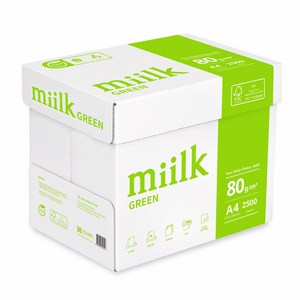 miilk 그린 복사용지 80g, A4, 2500개