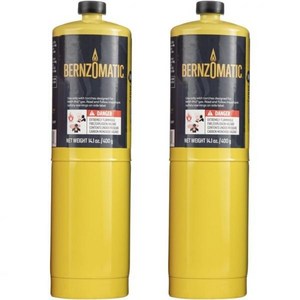 Benzomatic 사전 충전 MAP-Po Gas 토치 스타일 실린더 14.1 oz - 2개 팩, 2