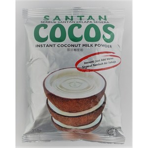 킹 푸드 인도네시아 코코스 산탄 코코넛 밀크 파우더 250g king food santan cocos Coconut Milk Powder 250g, 1개, 1개입