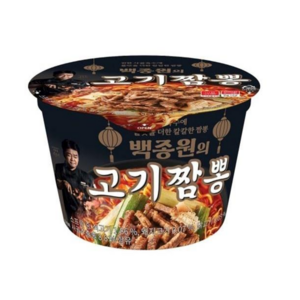 백종원 고기짬뽕 컵라면 105g, 7개