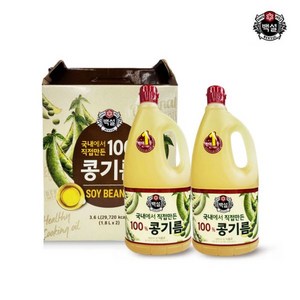 [4+1] CJ 백설 설 추석 선물세트 2P 한박스 5세트, 백설 콩기름2P 선물세트(5세트입), 1.8L