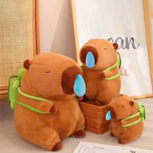 BOLEBIO 볼레비오 콧물 카피바라 인형 거북이 가방 귀여운 애착 인형, 55cm, 1개