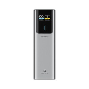 CUKTECH 쿡테크 10 파워뱅크 120W 고속 충전 노트북 보조배터리 10000mAh, PB100P, 블랙