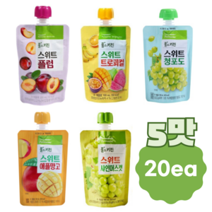 풀무원 풀스키친 과채음료 5가지맛 20EA 100ml 어린이음료, 20개