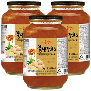 꽃샘 꿀 생강차S, 2kg, 1개입, 3개