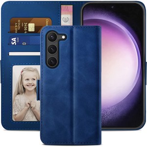 아칸크 갤럭시 S23 플러스 울트라 5G 지갑형 가죽 카드수납 다이어리 휴대폰리 케이스 S23 plus ulta wallet case 적용+지문인식 보호필름 증정 풀세트