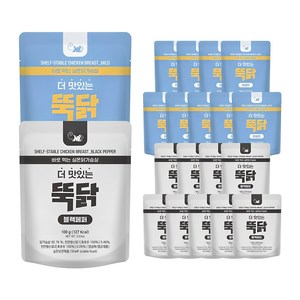 헬스앤뷰티 뚝닭 실온닭가슴살 (마일드맛 + 블랙페퍼맛), 40개, 100g