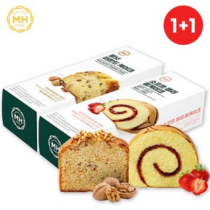 [신세계푸드] 밀크앤허니 소프트제리롤[520g]+월넛파운드[650g] 혼합세트, 07.소프트제리롤+월넛파운드, 1.17kg, 1세트