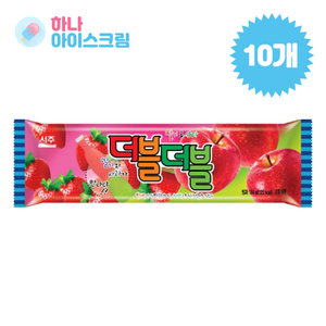 서주 더블더블 딸기&사과 아이스크림, 10개, 130ml