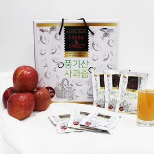 더 맑은 풍기 사과즙 선물세트 100포, 단품, 100개