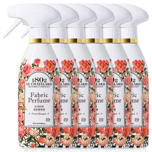 르샤트라1802 섬유탈취제 피오니부케 본품, 400ml, 6개