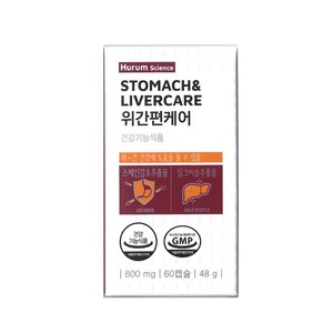 휴럼 위간편케어 800mg x 60캡슐, 60정, 1개