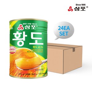 삼포 황도 슬라이스400g 24개 1박스, 400g