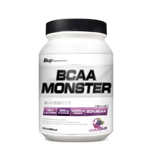 BUP BCAA몬스터 포도맛 류신 아미노산 헬스보충제 BCAA, 500g, 1개