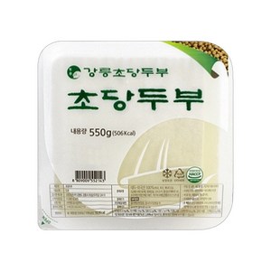 [강릉초당두부] 초당두부 팩두부 모두부, 3개, 550g