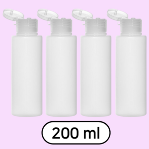 유슬로즈 공병 실리콘공병 화장품 여행용 샴푸, 200ml X 4개, 1세트