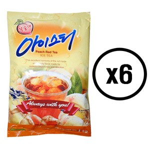 대호 복숭아아이스티 1kg, 1개입, 6개