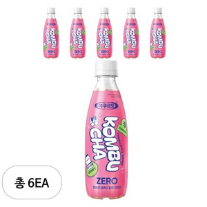 [에치와이] 야쿠르트 콤부차 제로 야쿠르르맛 335ml, 6개