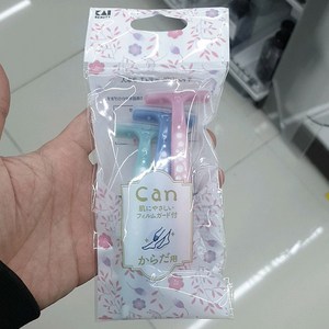 카이지루시 여성용 CAN 바디면도기, 단품, 1개, 바디면도기3입