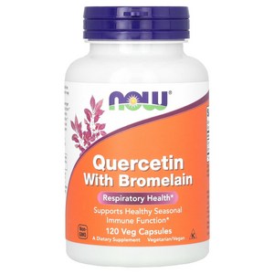 나우푸드 Now Foods Quecetin with Bomelain 케르세틴 브로멜라인첨가 베지캡슐 120개입, 120정, 1개