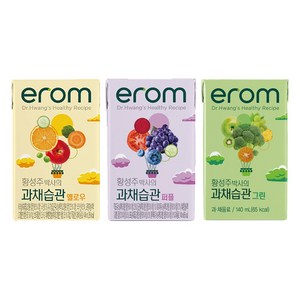 이롬 황성주 과채습관 옐로우 140ml 24팩 + 퍼플 140ml 24팩 + 그린 140ml 24팩, 1세트