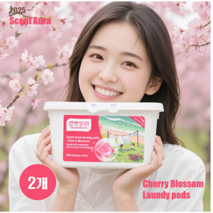 센트오라 캡슐세제 체리블라썸 벚꽃향 중성세제, 2개, 50개입