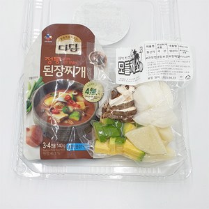 모들채소 버섯된장찌개 소스 SET 1(CJ 다담), 1개, 130ml