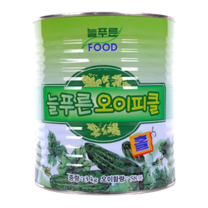 늘푸른 오이피클 홀 캔 3kg, 1개