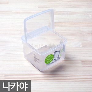 일본 나카야 반오픈 사각용기 1.3L 식재료 다용도용기, 1개