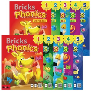 브릭스 파닉스 Bicks Phonics 1 2 3 4 5 (SB+WB) -영어학습 단계별 교재 -책갈피볼펜제공, Bicks Phonics 3 (SB+WB)