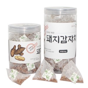 지구마을 국내산 삼각티백 전통차 돼지감자차 티백차, 1개, 50개입, 1g