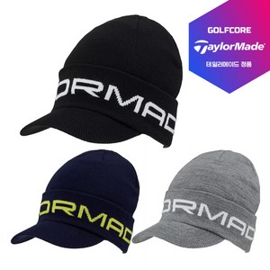 [24FW-충격할인!]테일러메이드 정품 M BRIM BEANIE 브림 비니 캡모자(TL016), 블랙N97888, 1개