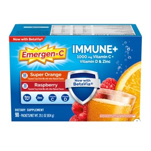 Alacer 이멀전 C 이뮨 플러스 90팩 Alacer Emergen-C Immune Plus 90 Packets, 1개, 834g