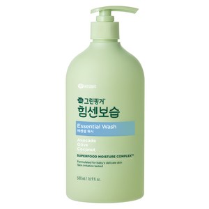 그린핑거 힘센보습 에센셜 바디워시, 500ml, 1개