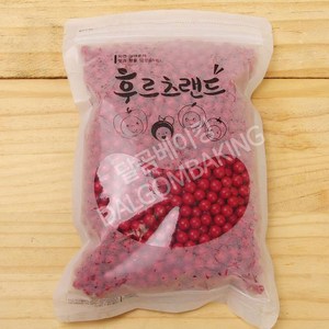 이홈베이킹 샤이니볼 케익장식 레드 소, 500g, 1개