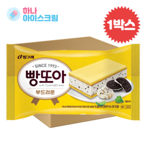 빙그레 빵또아 부드러운 한박스 아이스크림, 180ml, 24개