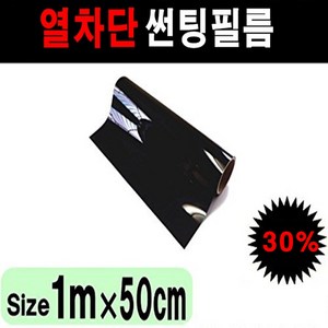 카메이크업 NEXTECH 자동차 국산 썬팅필름 50cmX1m 1mx1m, 30%