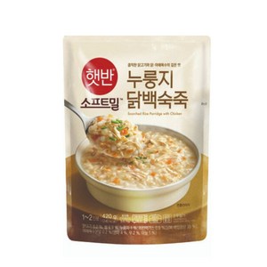 (상온) 비비고 누룽지닭백숙죽 420g, 15개