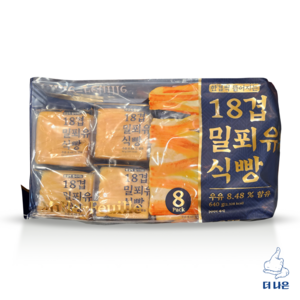 New 18겹 밀푀유 식빵 80gx8, 1개, 640g