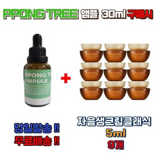 PPONG TREE 30ml앰플 1개 구매시 자음생크림 클래식5ml (리치) 9개, 10ml